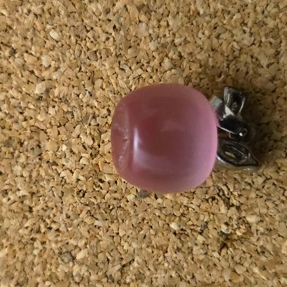 Pink Apple 925 Sterling Silver Pendant Cz. - Picture 7 of 7